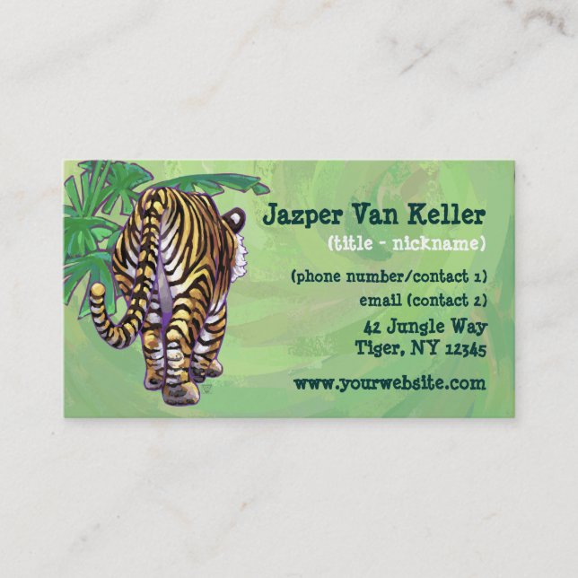 Tiger Stationery Business Card (Front)