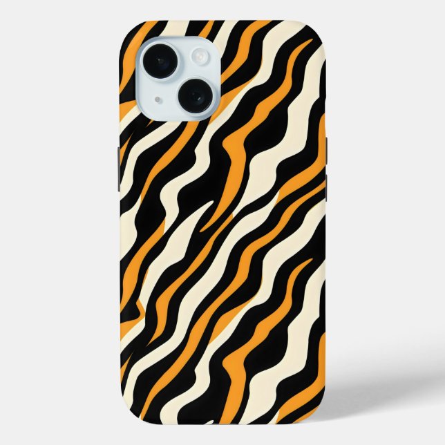 Tiger Stipes Pattern Case-Mate iPhone Case (Back)