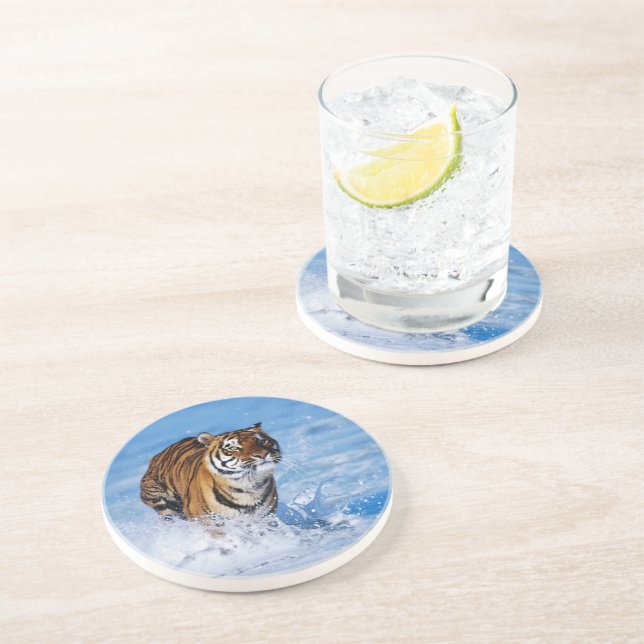 Tiger Stone Coaster (Side)