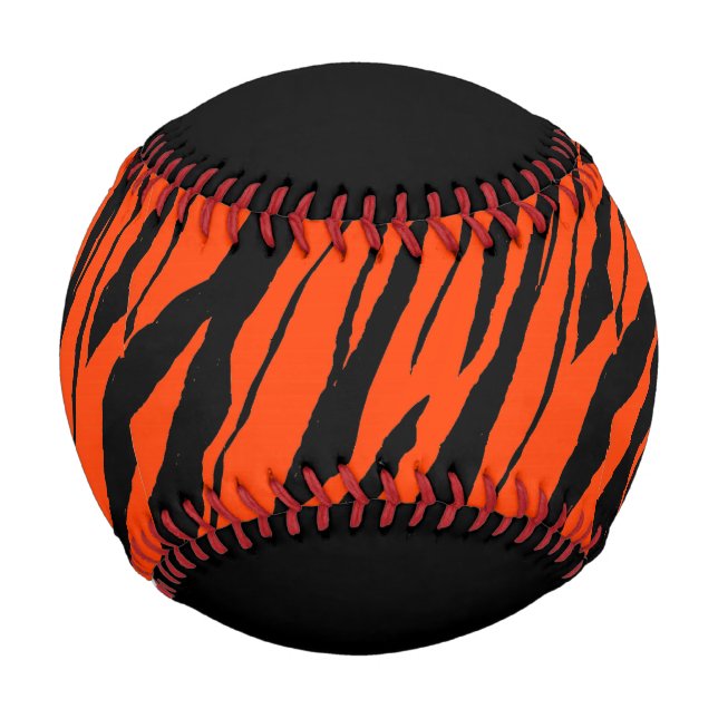 Tiger Strip Baseball-Black Baseball (Front)