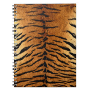 Tiger Stripe Fur Print Spiral Notebook
