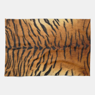 Tiger Stripe Fur Print Tea Towel