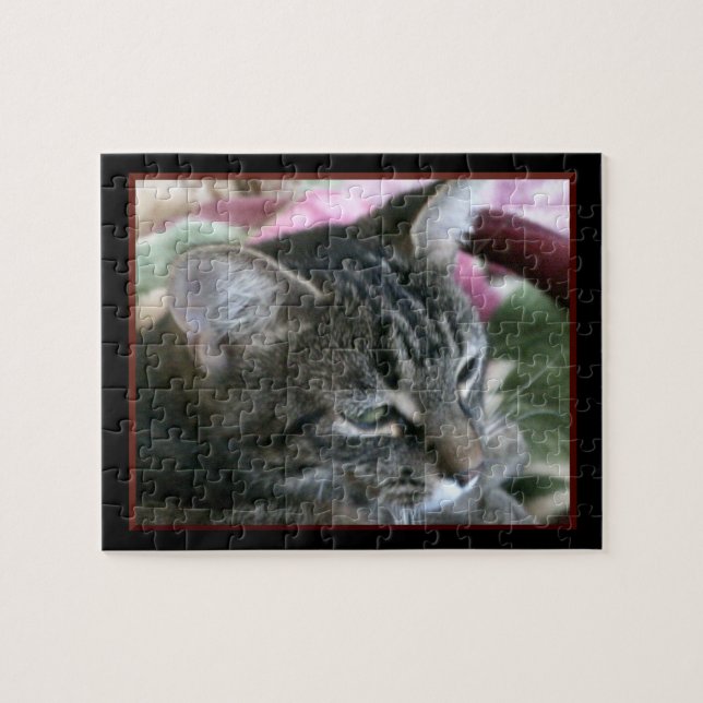 Tiger Stripe Kitty Jigsaw Puzzle (Horizontal)
