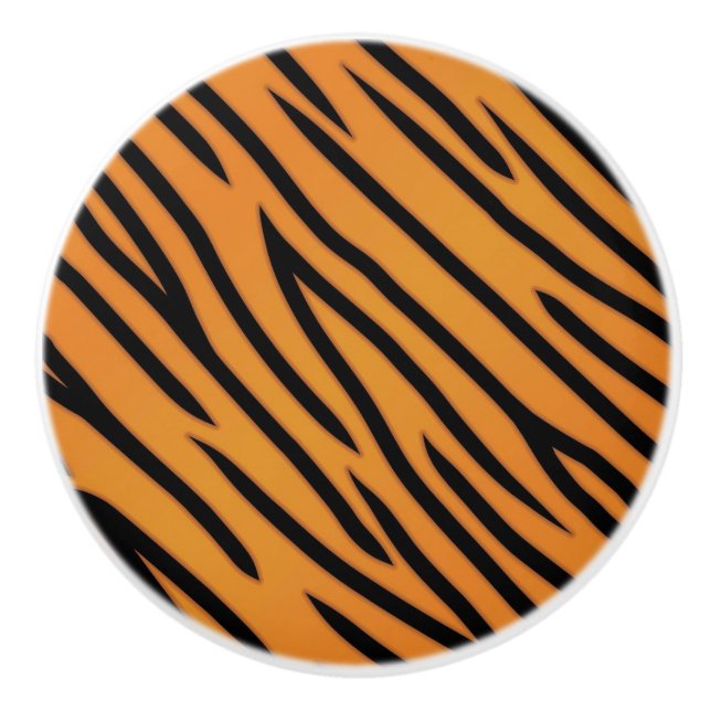 Tiger Stripe Pattern Ceramic Knob (Front)