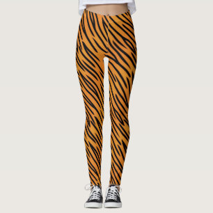 Tiger Stripe Pattern Leggings