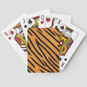 Tiger Stripe Pattern Playing Cards