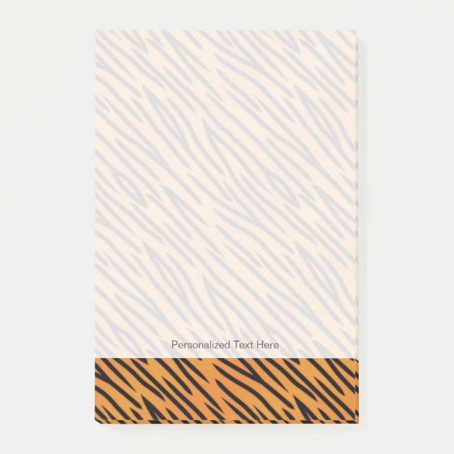 Tiger Stripe Pattern Post-it Notes (Front)