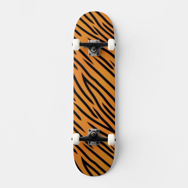 Tiger Stripe Pattern Skateboard (Front)