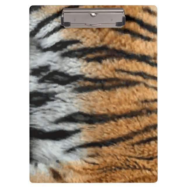 Tiger Stripe Print Pattern Background Clipboard (Front)