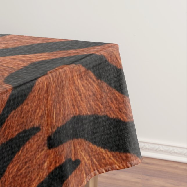 Tiger Stripe Wild Pattern Tablecloth (In Situ)