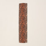 Tiger striped print scarf<br><div class="desc">Animal prints are fashionable. Stylise your wardrobe with this classic orange and black tiger stripe print.</div>