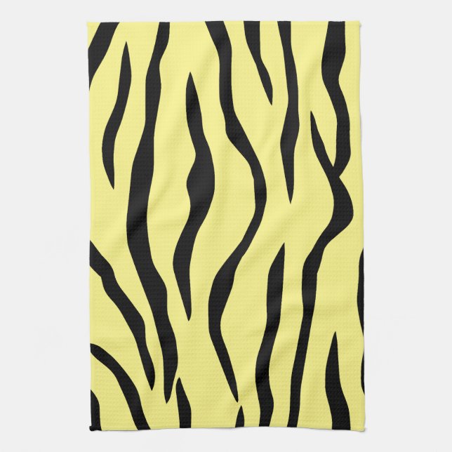 Tiger-striped Tea Towel (Vertical)
