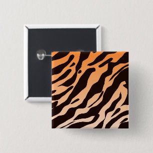Tiger Stripes 15 Cm Square Badge