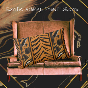 Tiger Stripes Animal Print  Lumbar Cushion