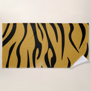 Tiger Stripes Beach Towel