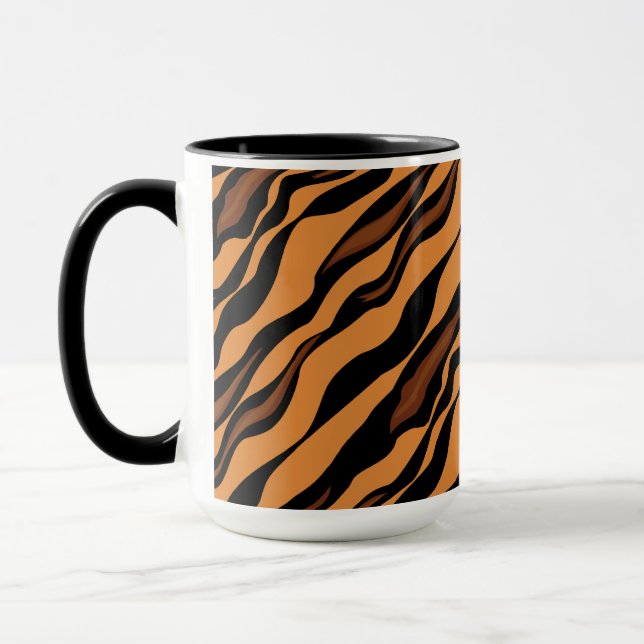 Tiger Stripes Camouflage Pattern Mug (Left)