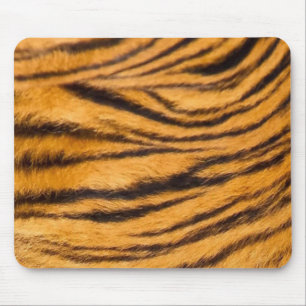 Tiger Stripes Fur Black and Orange Personalise it Mouse Pad