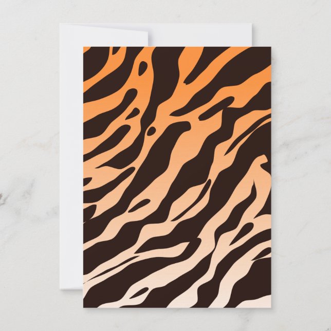 Tiger Stripes Invitation (Back)