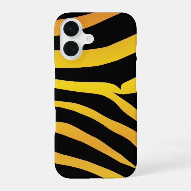 Tiger Stripes  iPhone 16 Case (Back)