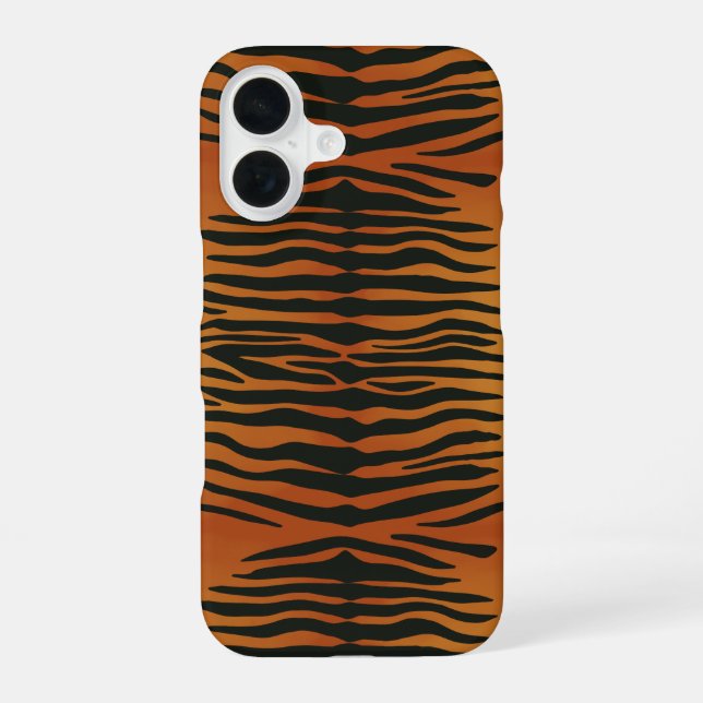Tiger Stripes  iPhone 16 Case (Back)