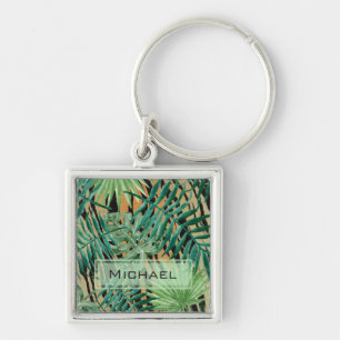 Tiger Stripes Jungle Camouflage Personalised Key Ring