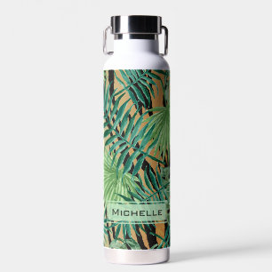 Tiger Stripes Jungle Camouflage Personalised Water Bottle