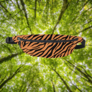 Tiger Stripes on Orange – Bold Animal Print Bum Bags