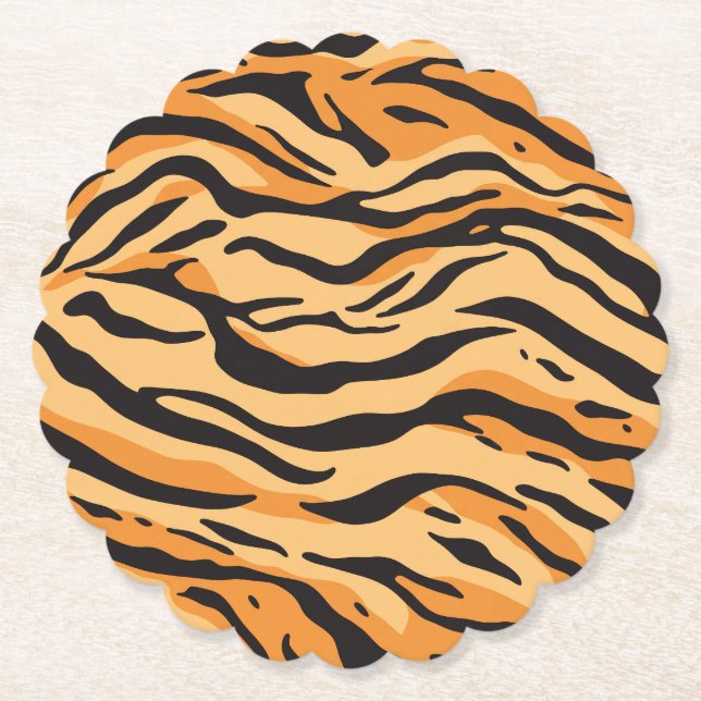 Tiger Stripes Paper Coaster (Front)