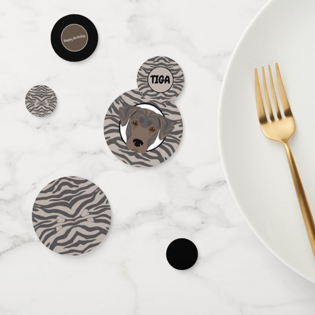 Tiger stripes paper confetti  (Group)