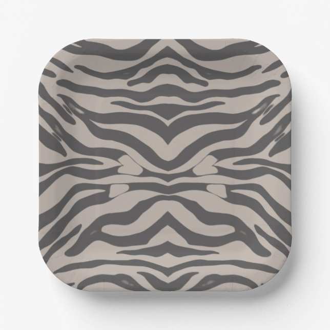 Tiger stripes paper plate (Front)