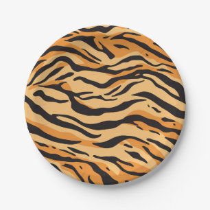 Tiger Stripes Paper Plate
