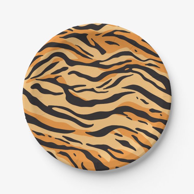 Tiger Stripes Paper Plate (Front)