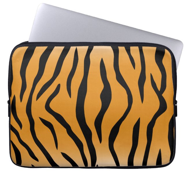 Tiger stripes pattern laptop sleeve (Front)
