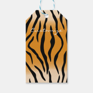 Tiger Stripes Pattern Thunder_Cove Gift Tags