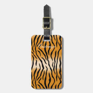 Tiger Stripes Pattern Thunder_Cove Luggage Tag