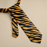 Tiger Stripes Pattern Tie<br><div class="desc">Tiger print custom tie</div>