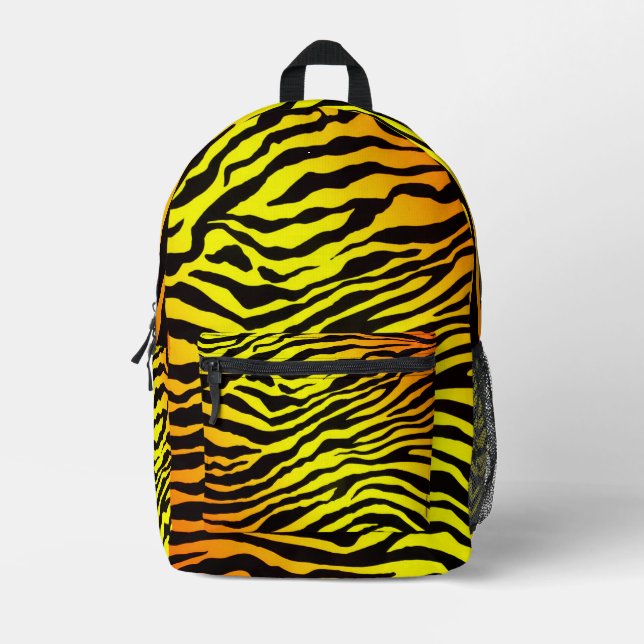 Tiger Stripes Printed Backpack (Front)