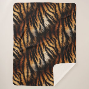 Tiger Stripes Sherpa Blanket