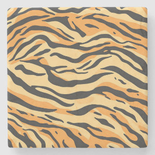 Tiger Stripes Stone Coaster
