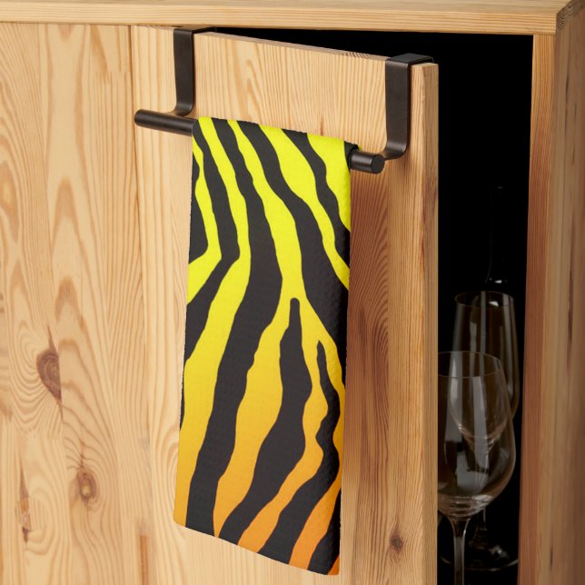 Tiger Stripes Tea Towel (Thirds Fold)