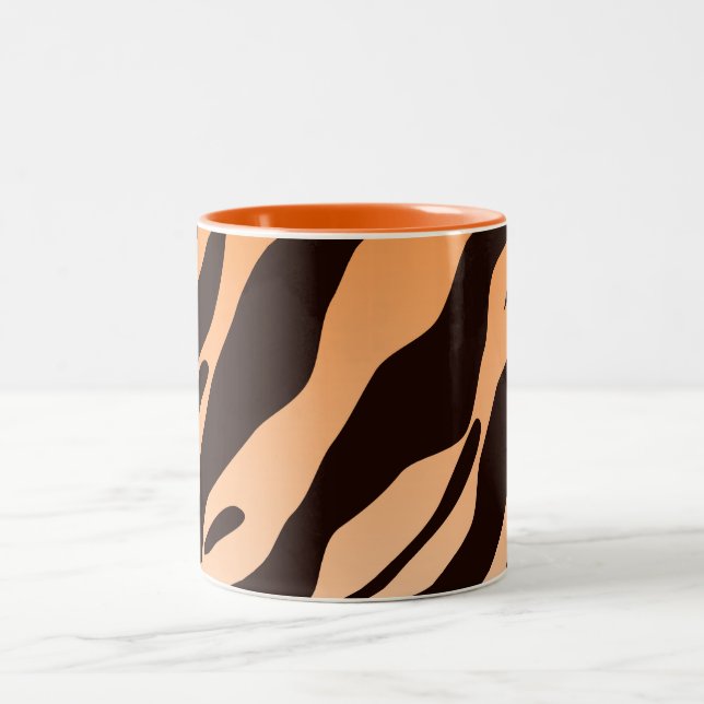 Tiger Stripes Two-Tone Coffee Mug (Center)