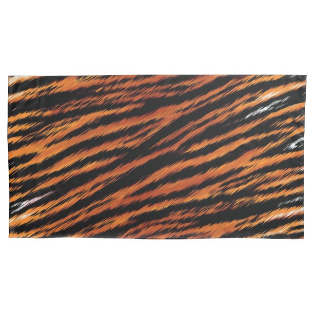 Tiger Stripes Wild Animal Print  Pillow Case (Front-Left)
