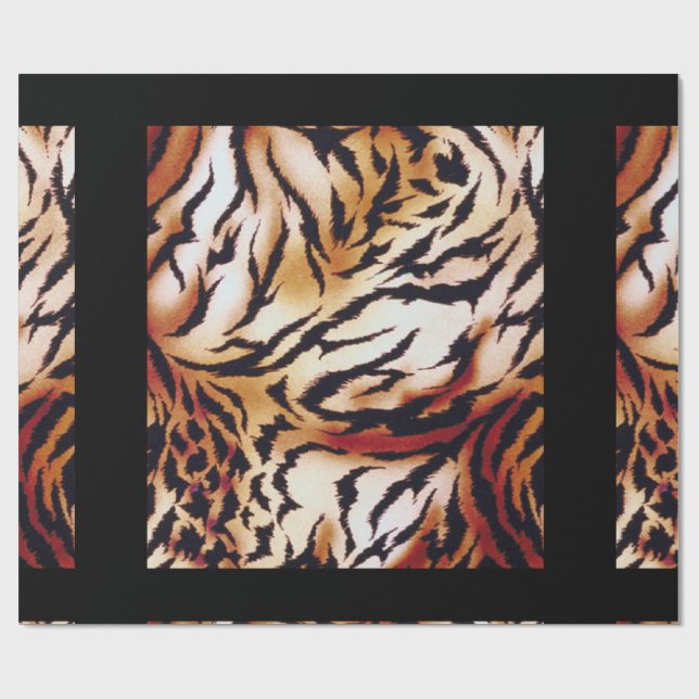 TIGER STRIPES WRAPPING PAPER (Flat)