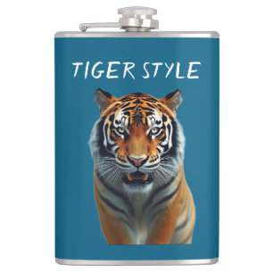 Tiger Style – Wild Energy Graphic Hip Flask