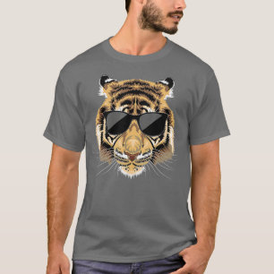 Tiger Sunglasses Zoologist Zookeeper Safari Wildli T-Shirt