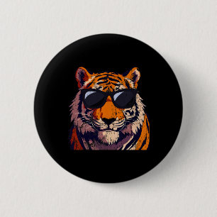 Tiger Sungles Birthday Costume Pajama Zoo Men Wome 6 Cm Round Badge