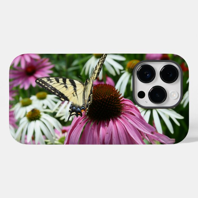 Tiger Swallowtail Butterfly Flower Cell Phone Case (Back (Horizontal))