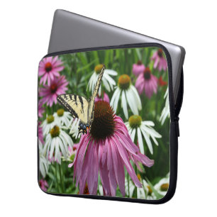 Tiger Swallowtail Butterfly Flower Laptop Sleeve
