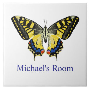 Tiger Swallowtail Butterfly Kids Room  Tile