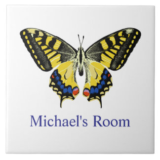 Tiger Swallowtail Butterfly Kids Room Tile